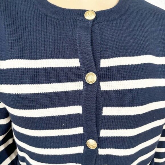 J.Crew Women’s Emilie Sweater Lady Jacket in Stripe - Size Large - Picture 3 of 15